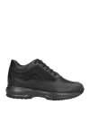 Hogan Interactive Woman Sneakers Black Size 8 Leather, Textile Fibers In Black
