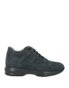 Hogan Interactive Woman Sneakers Midnight Blue Size 8 Leather