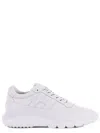 Hogan White Smooth Leather Sneakers In Bianco