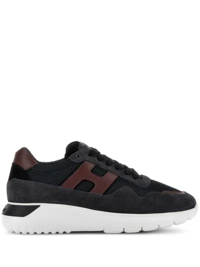 Hogan Interactive 3 Lace-up Sneakers In Black