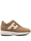 Hogan Interactives Sneakers Shoes In Brown