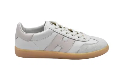 HOGAN HOGAN IVORY PINK SNEAKERS WITH SMOOTH LEATHER UPPER