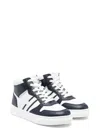 Hogan Colour-block Panel High-top Sneakers In Multicolour