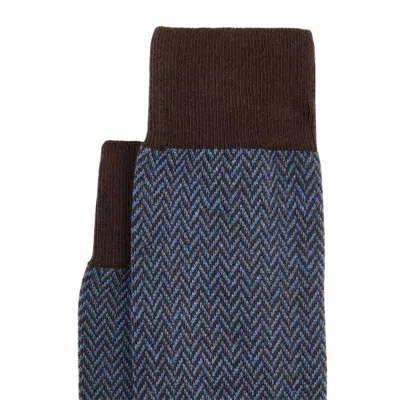 Hogan Jacquard Socks In Brown