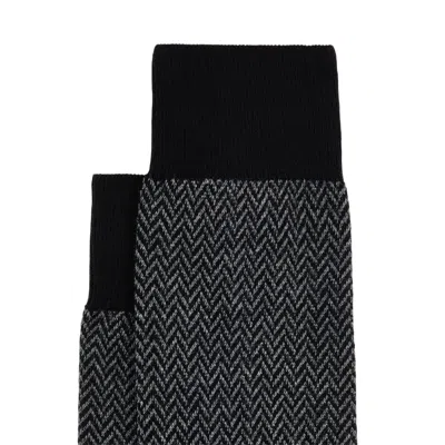 Hogan Jacquard Socks In Black