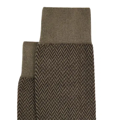 Hogan Jacquard Socks In Brown