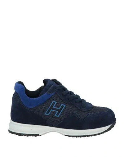 Hogan Babies'  Junior Toddler Boy Sneakers Navy Size 10c Leather, Textile Fibers In Blue