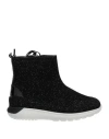Hogan Junior Toddler Girl Ankle Boots Black Size 9c Soft Leather In Black