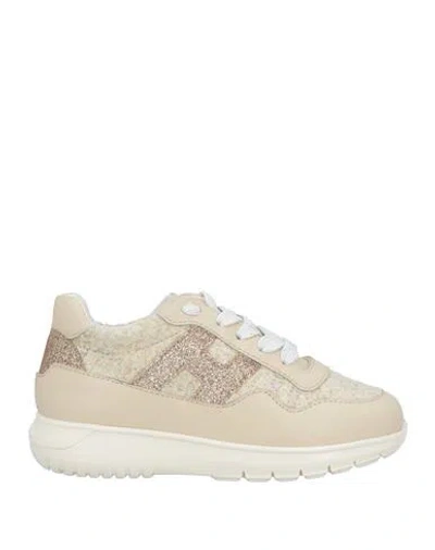 Hogan Babies'  Junior Toddler Girl Sneakers Cream Size 10c Leather, Textile Fibers In Neutral