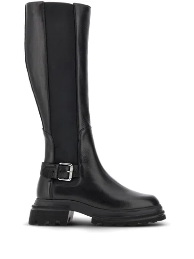 Hogan Boots In Black