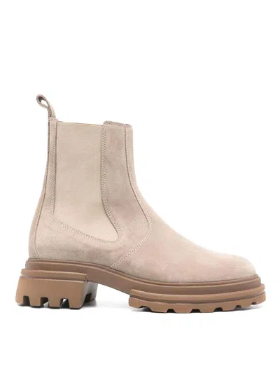 Hogan Knee Hight Boots In Brown