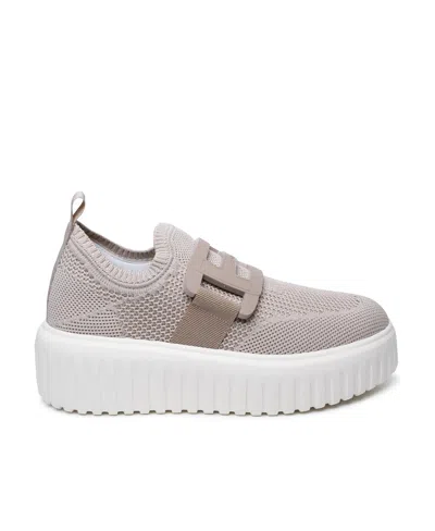 Hogan Beige Fabric Sneakers