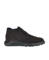 Hogan Lace-up Ankle Boots In Black