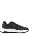 Hogan Lace-up Black Sneakers With Padded Ankle Support In Black
