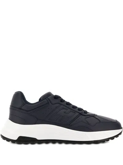 Hogan Lace-up Black Sneakers With Padded Ankle Support