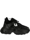 Hogan Lace-up Leather Sneakers In Black