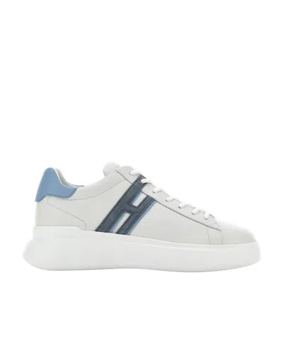 Hogan Lace-up Leather Sneakers In White