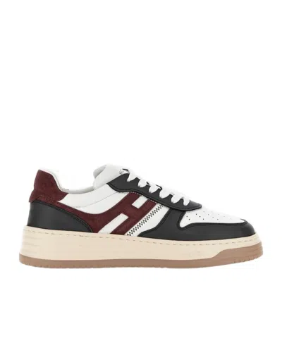 Hogan Lace-up Low-cut Casual Shoes In Multicolor