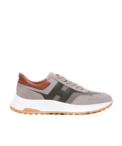 Hogan Lace-up Low-cut Casual Shoes In Multicolor