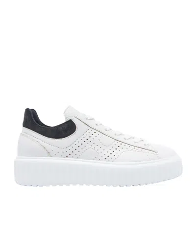 Hogan Lace-up Low-cut Casual Shoes In White