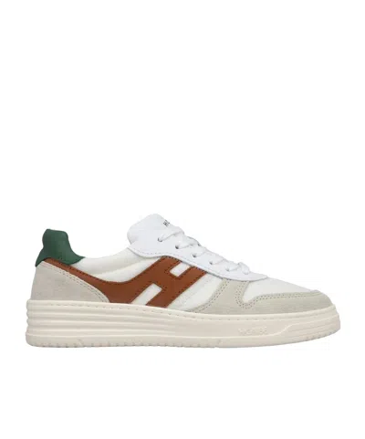 Hogan Lace-up Low-cut Sneakers In Nude