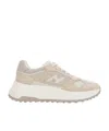 Hogan Lace-up Low-cut Sneakers In Nude