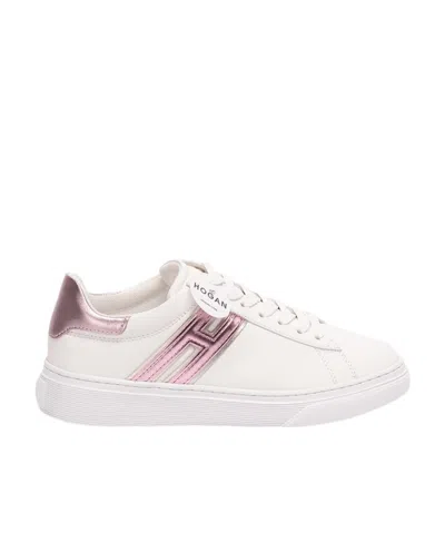 Hogan Lace-up Low-top Sneakers In White