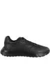 Hogan Lace-up Perforated Sneakers In Black