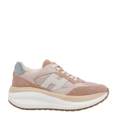 Hogan Lace-up Sneakers In Brown