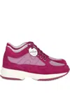 Hogan Womens Magenta Sneaker In Pink