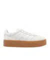Hogan Cool Leather Platform Low-top Sneakers In White