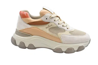 Hogan Laced Flat Shoes With Trendy Design And Comfortable Fit In Multicolor