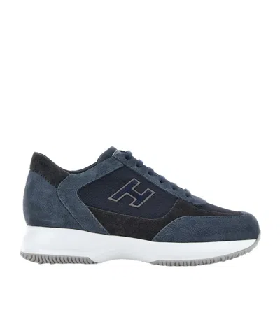 Hogan Laced Sneakers In Black