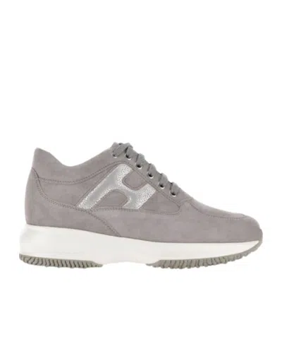 HOGAN HOGAN INTERACTIVE ROUND TOE LACE-UP SNEAKERS