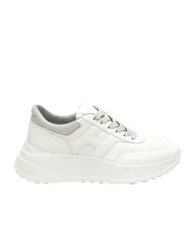 Hogan Laced Sneakers In White