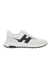 Hogan Men's Hyperlight Suede And Mesh Sneakers In White