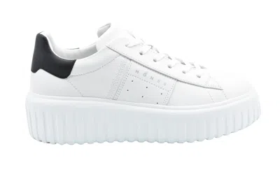 Hogan Laced Sneakers With Minimalist Design In White
