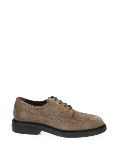 Hogan Lace-up Brogues In Neutral