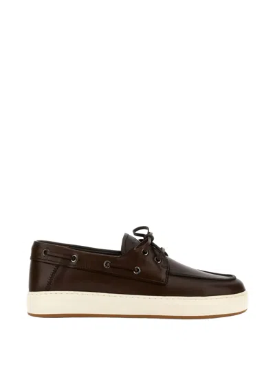 Hogan Lace-up Sneakers In Brown