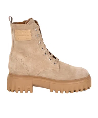 Hogan Lace-up Sneakers In Yellow