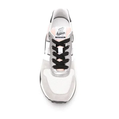 Hogan Ladies Grey Sneakers In Animal Print