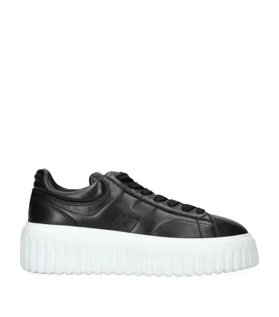 HOGAN LEATHER ALLACIATO SNEAKERS