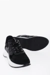 HOGAN LEATHER AND SUEDE LOW-TOP SNEAKERS WITH CONTRASTING SOLE