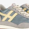 Hogan Technical Fabric And Leather Sneakers In Green