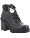 Hogan Leather Ankle Boot In Black