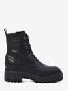 Hogan 20mm Lace-up Platform Boots In Black