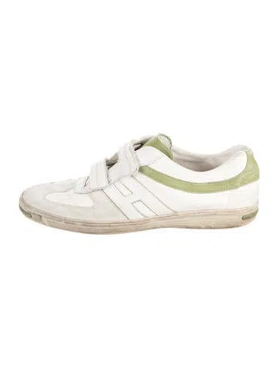 Pre-owned Hogan Leather Athletic Sneakers In Neutrals/white