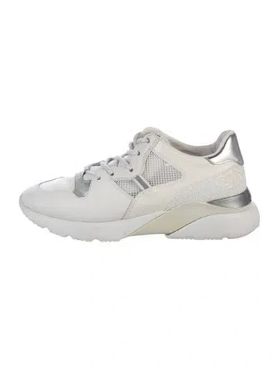 Pre-owned Hogan Leather Athletic Sneakers In White