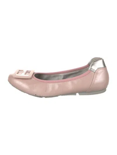 Pre-owned Hogan Leather Ballet Flats In Pink
