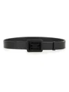 Hogan Adjustable Textured Leather Belt